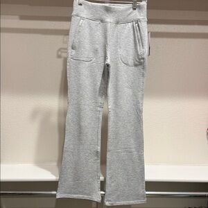 Gray High-Waisted Sweatpants